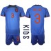 Nederland Matthijs de Ligt #3 Bortedraktsett Barn VM 2022 Kortermet (+ Korte bukser)